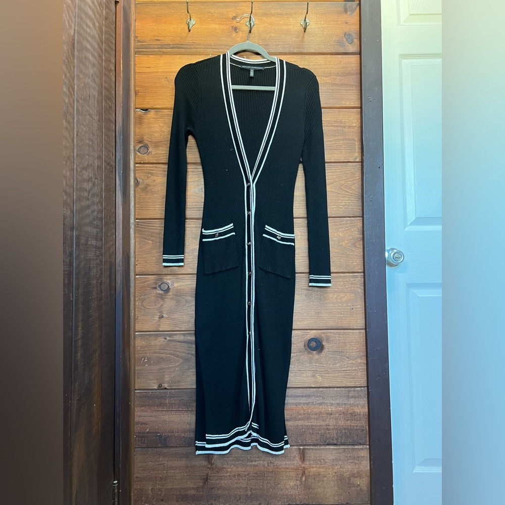 White House Black market sweater dress/long cardigan